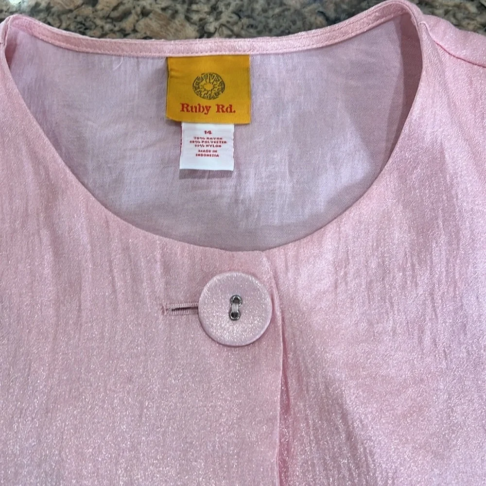 Ruby Rd. Pink Blouse - Picture 2 of 4